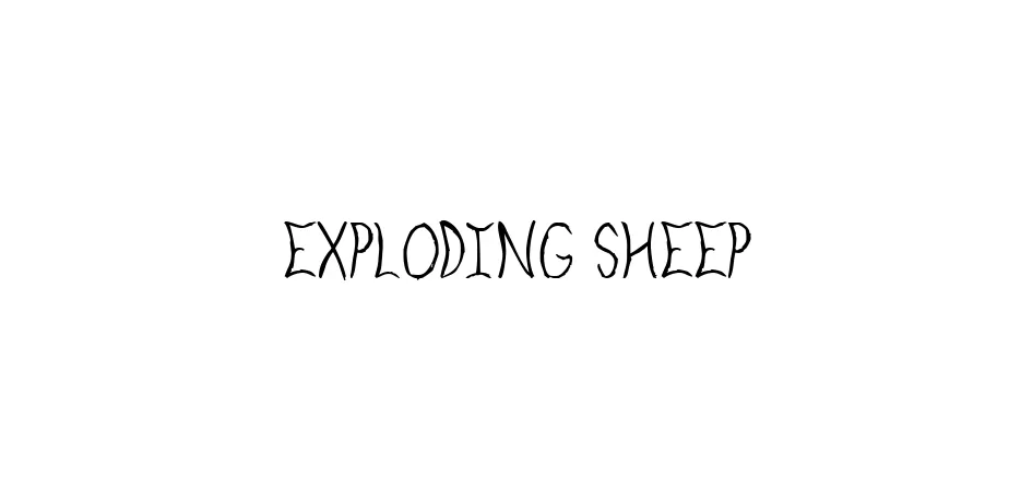 Fonte Exploding Sheep