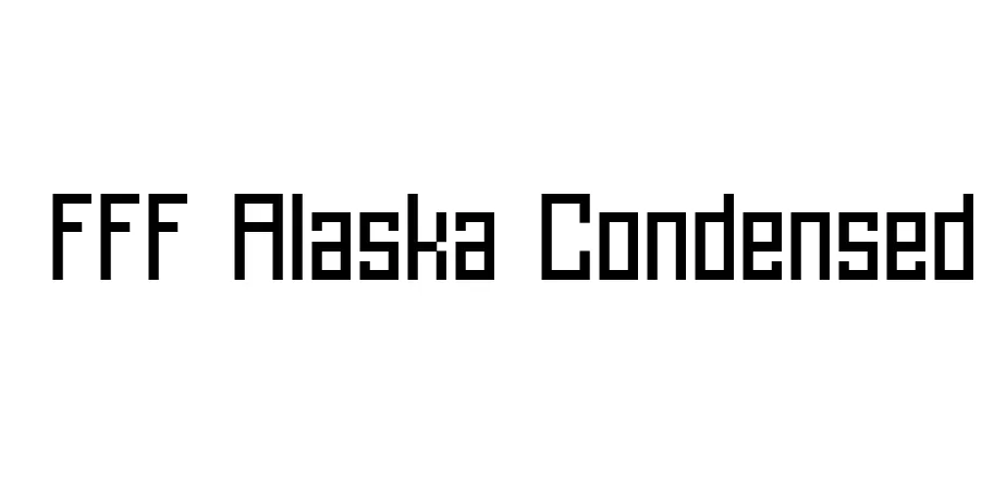 Fonte FFF Alaska Condensed