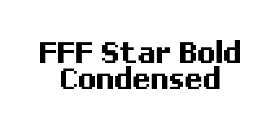 Fonte FFF Star Bold Condensed