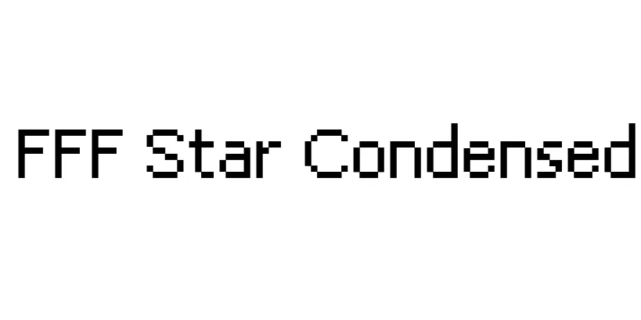 Fonte FFF Star Condensed