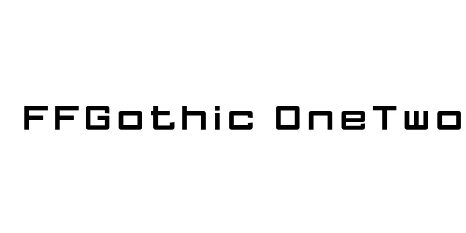 Fonte FFGothic OneTwo