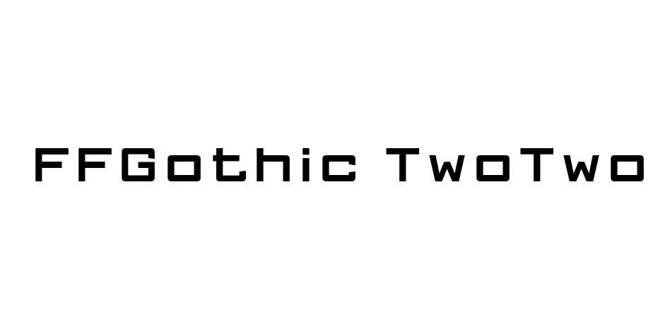 Fonte FFGothic TwoTwo