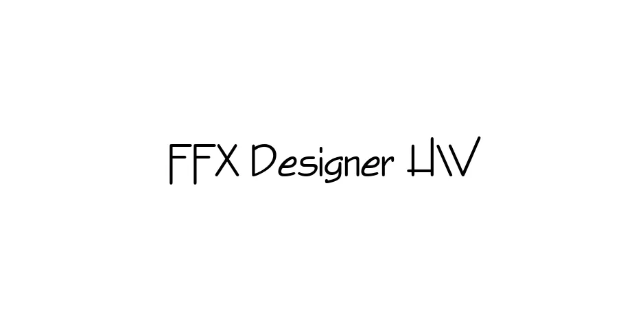 Fonte FFX Designer HW