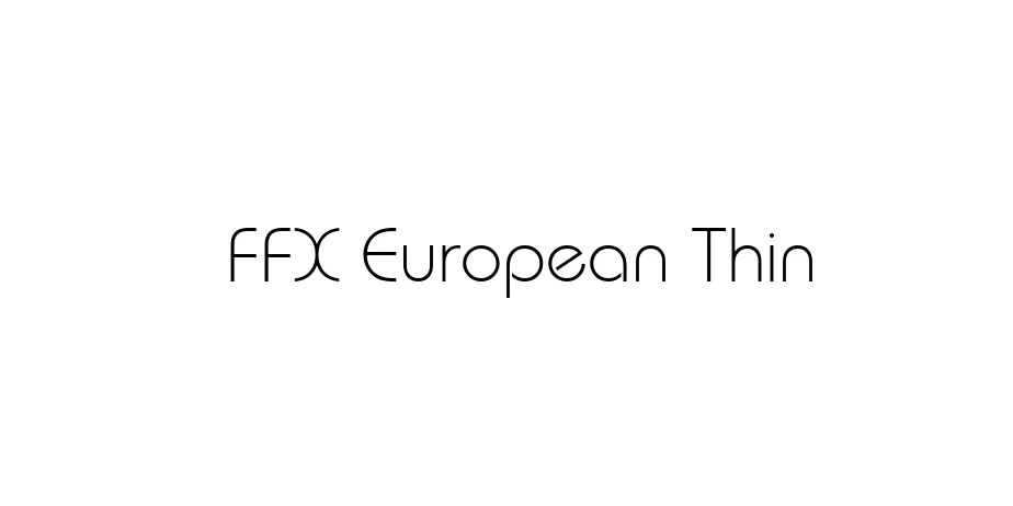 Fonte FFX European Thin