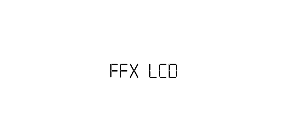 Fonte FFX LCD