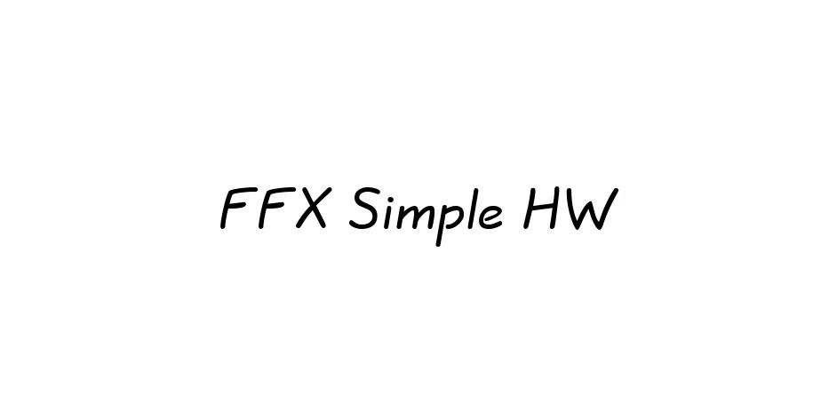 Fonte FFX Simple HW