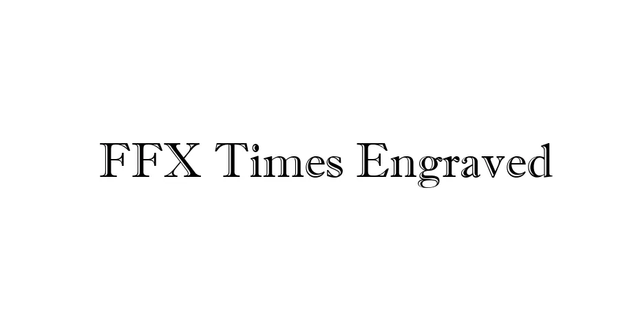 Fonte FFX Times Engraved