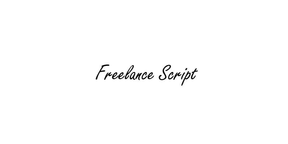 Fonte Freelance Script