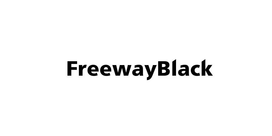 Fonte FreewayBlack