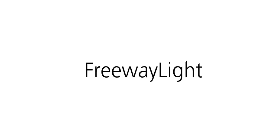 Fonte FreewayLight