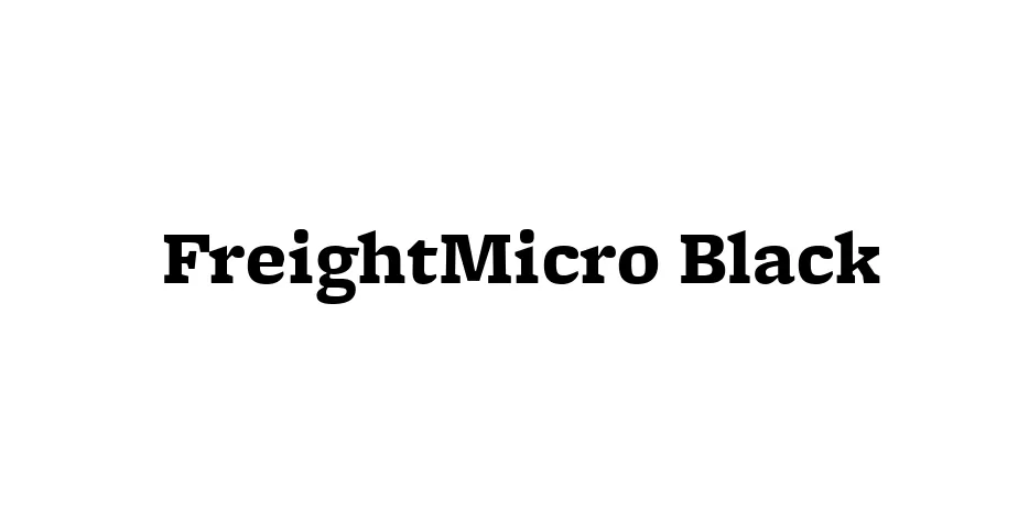 Fonte FreightMicro Black