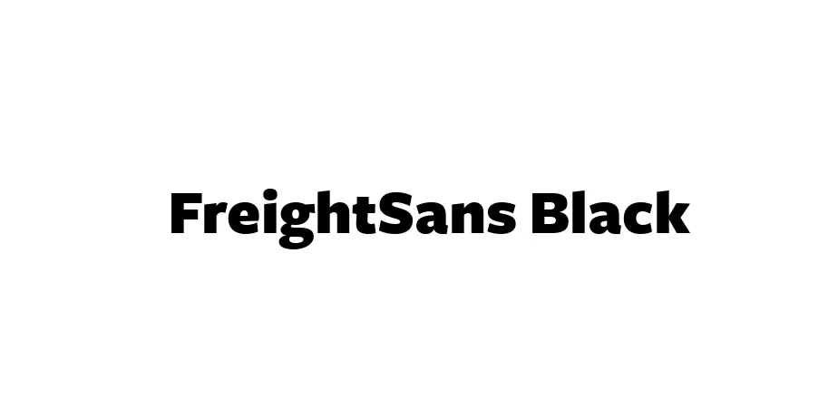 Fonte FreightSans Black