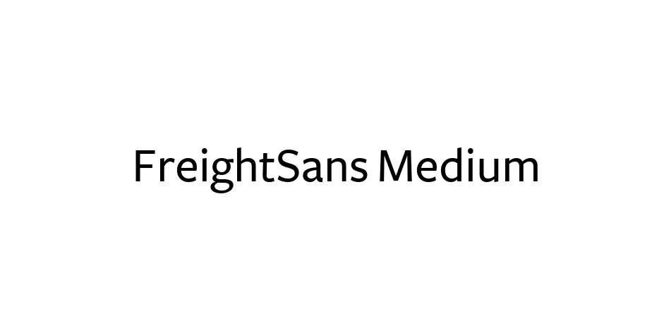 Fonte FreightSans Medium