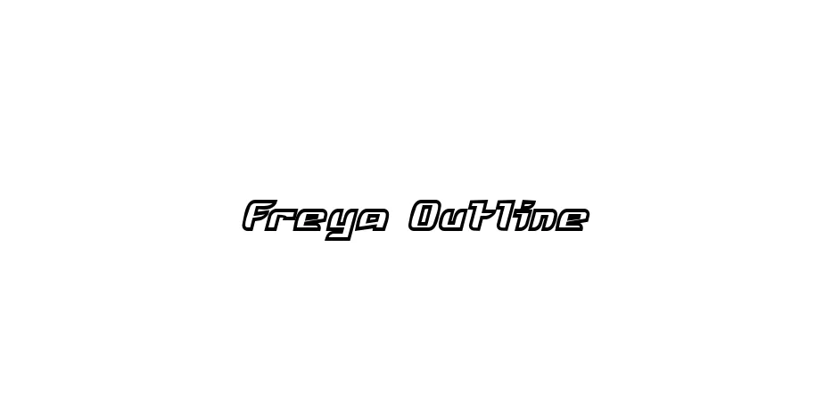 Fonte Freya Outline