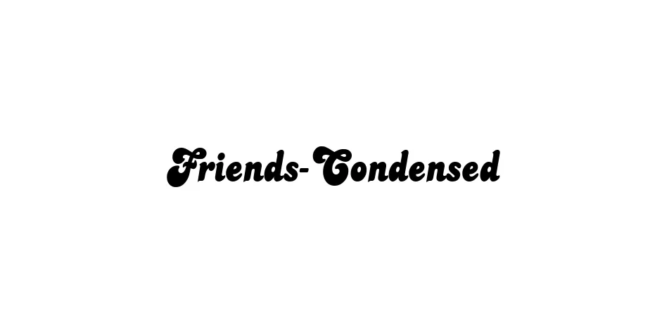 Fonte Friends-Condensed