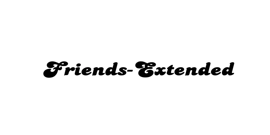 Fonte Friends-Extended