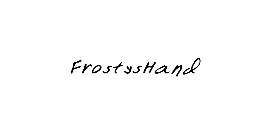 Fonte FrostysHand