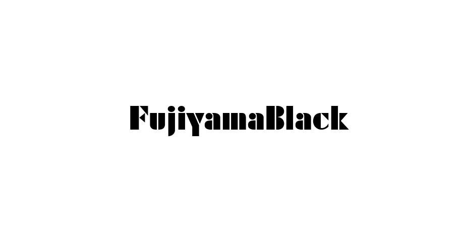 Fonte FujiyamaBlack