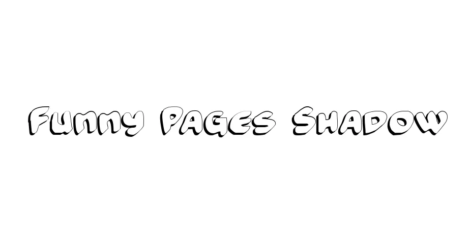 Fonte Funny Pages Shadow