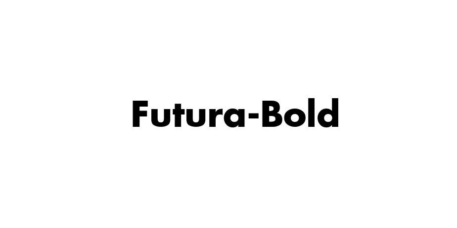 Fonte Futura-Bold