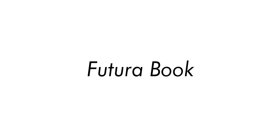 Fonte Futura Book