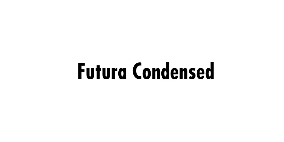 Fonte Futura Condensed