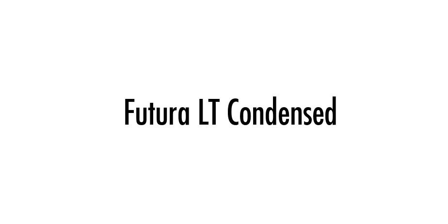 Fonte Futura LT Condensed