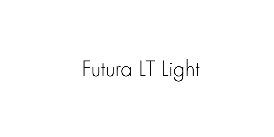 Fonte Futura LT Light