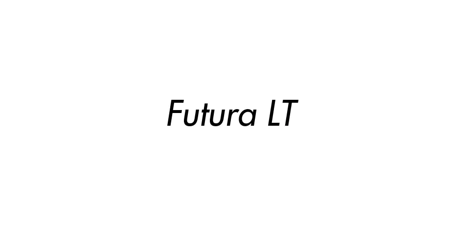 Fonte Futura LT