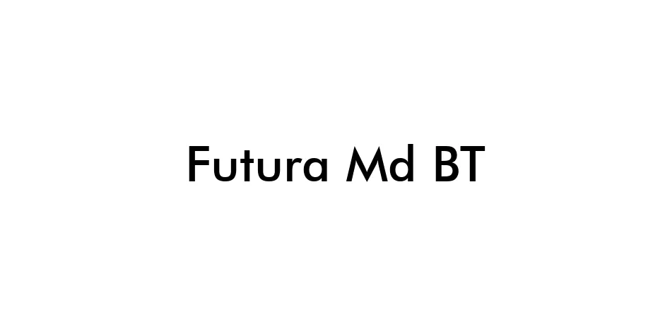 Fonte Futura Md BT