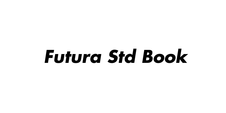 Fonte Futura Std Book