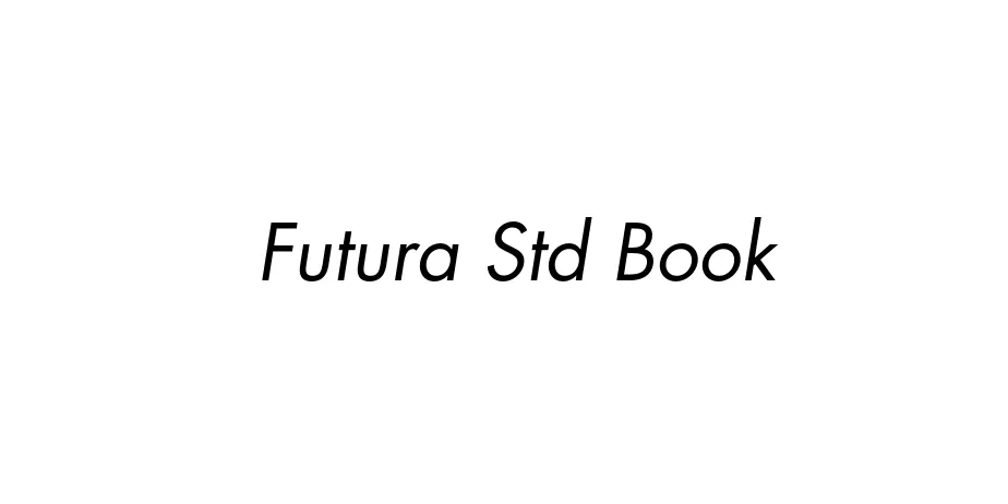 Fonte Futura Std Book