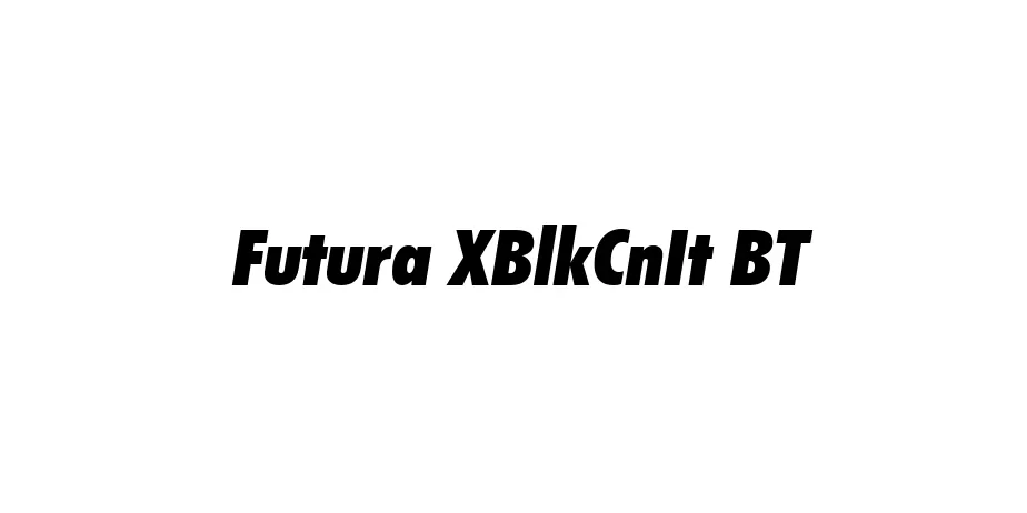 Fonte Futura XBlkCnIt BT