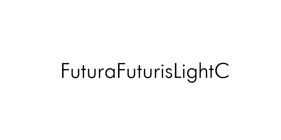 Fonte FuturaFuturisLightC