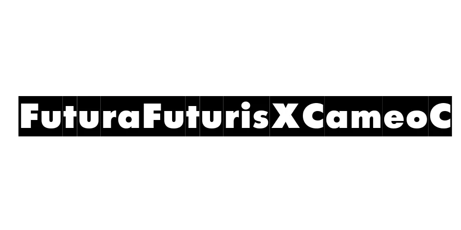 Fonte FuturaFuturisXCameoC