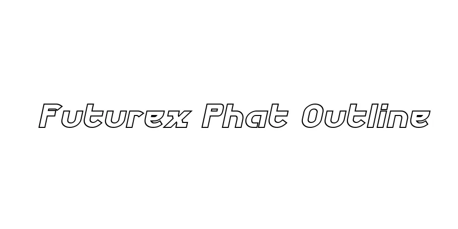 Fonte Futurex Phat Outline