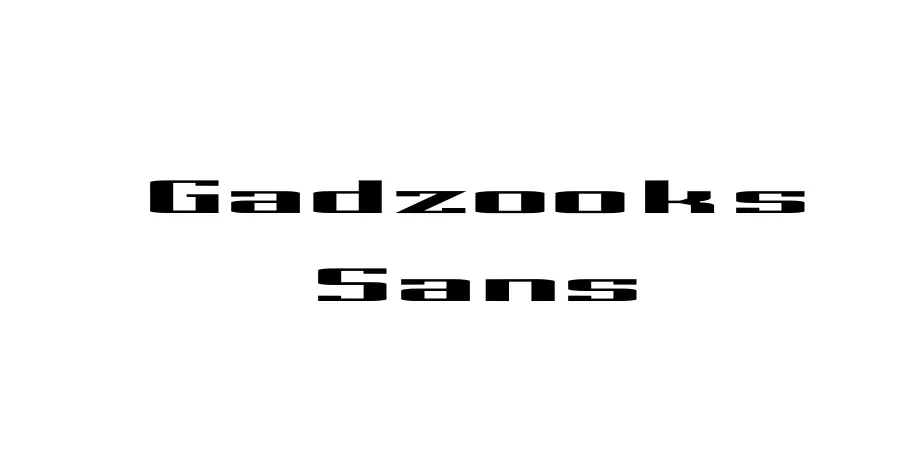 Fonte Gadzooks Sans