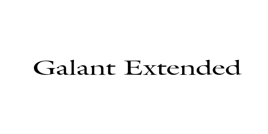 Fonte Galant Extended