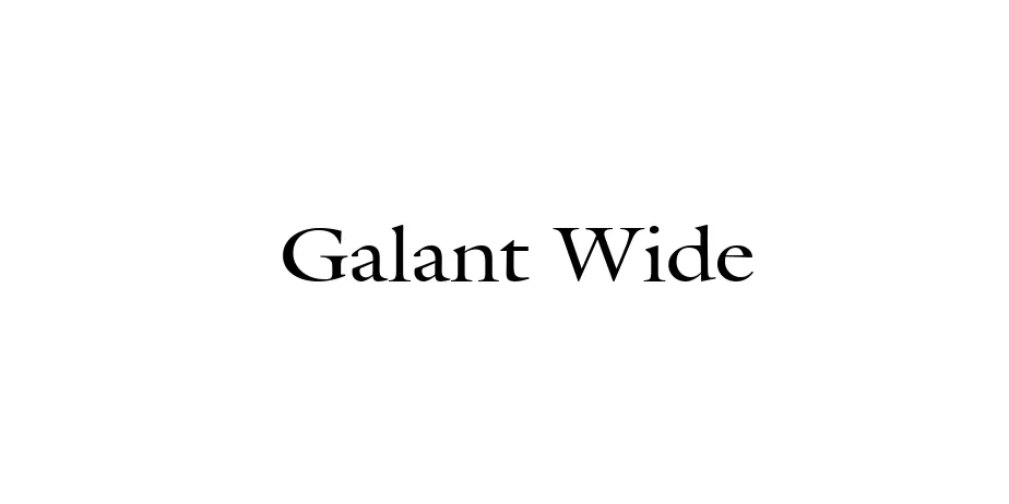 Fonte Galant Wide