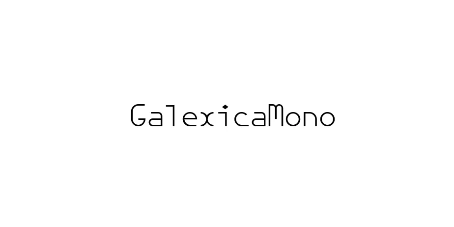 Fonte GalexicaMono