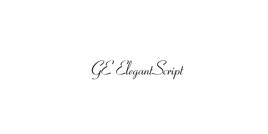 Fonte GE ElegantScript