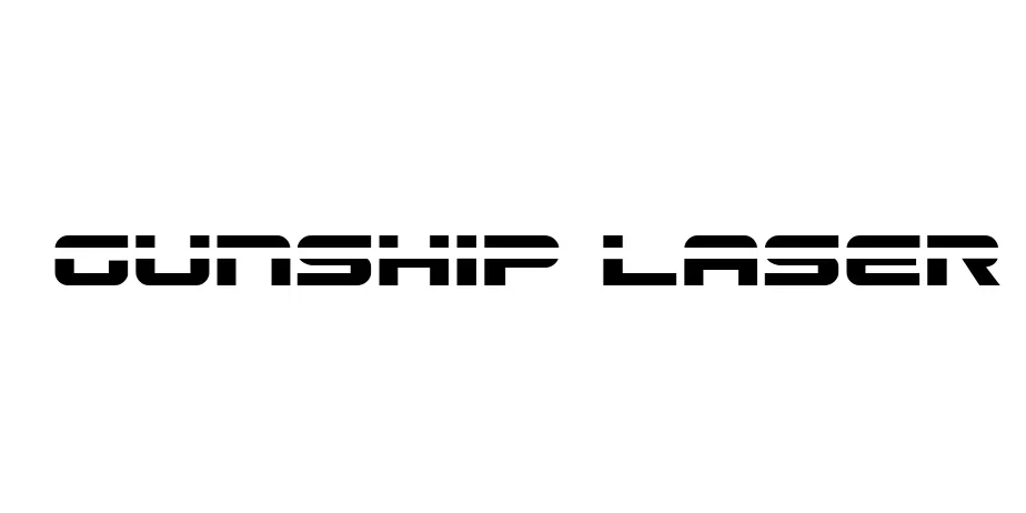 Fonte Gunship Laser