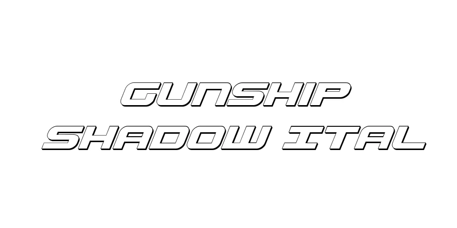 Fonte Gunship Shadow Ital