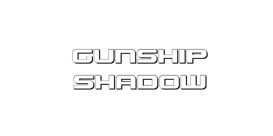 Fonte Gunship Shadow