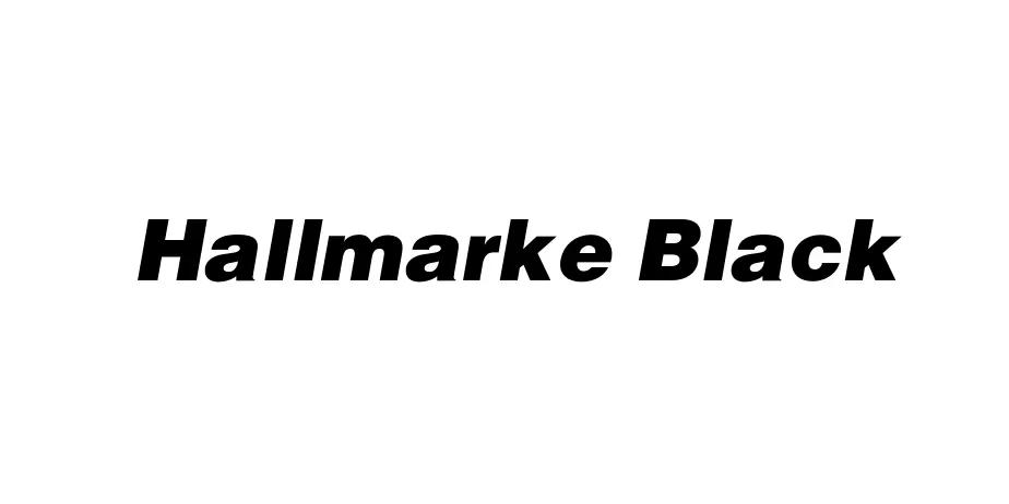 Fonte Hallmarke Black