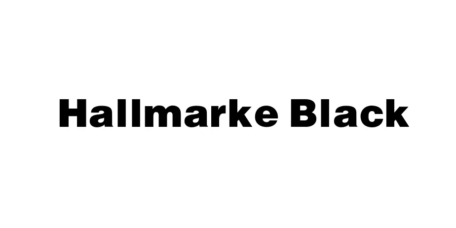 Fonte Hallmarke Black