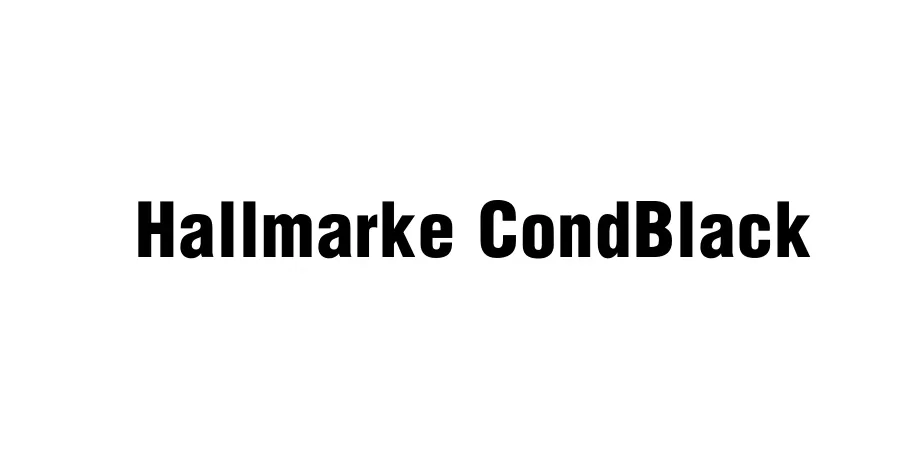 Fonte Hallmarke CondBlack