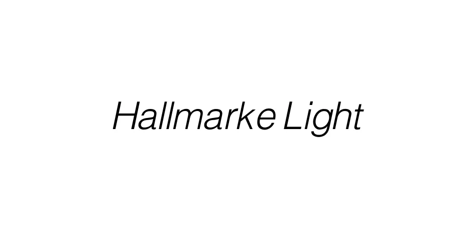 Fonte Hallmarke Light