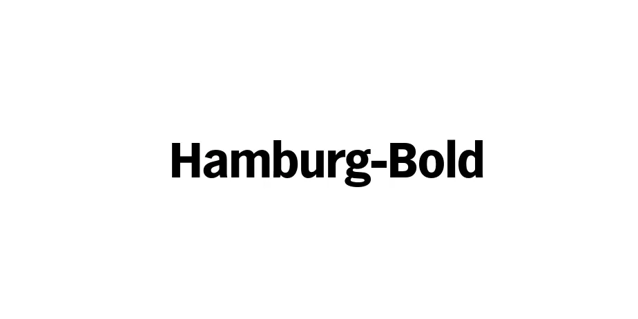 Fonte Hamburg-Bold