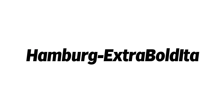 Fonte Hamburg-ExtraBoldIta